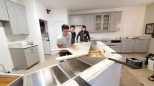 Quartz installation in Hillsborough, NC