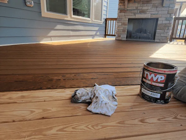 Deck staining in Hillsborough, NC